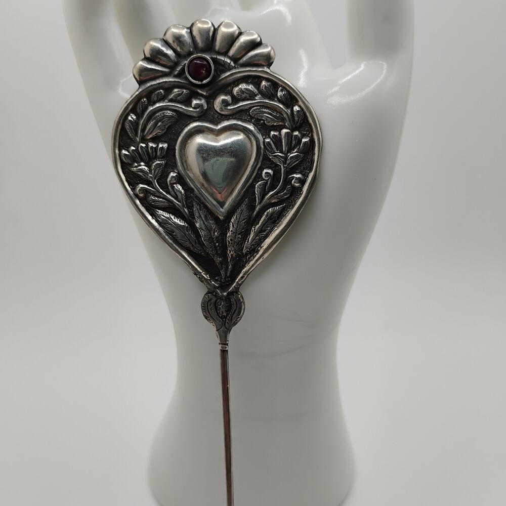 Vintage Sterling Silver Hat/Hair Pin 6 inches by 2 inches